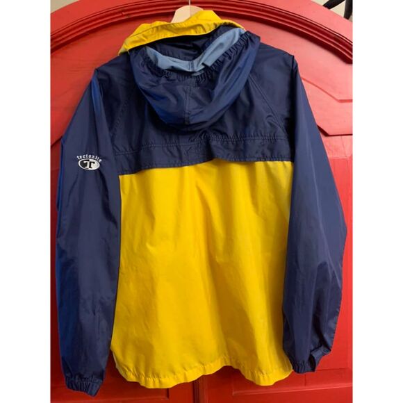 Columbia Sportswear 18/20 Youth Jacket Windbreaker Full Zip Blue Yellow EUC - Picture 2 of 4
